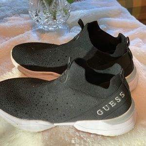 Guess black slip on sneakers size9.5